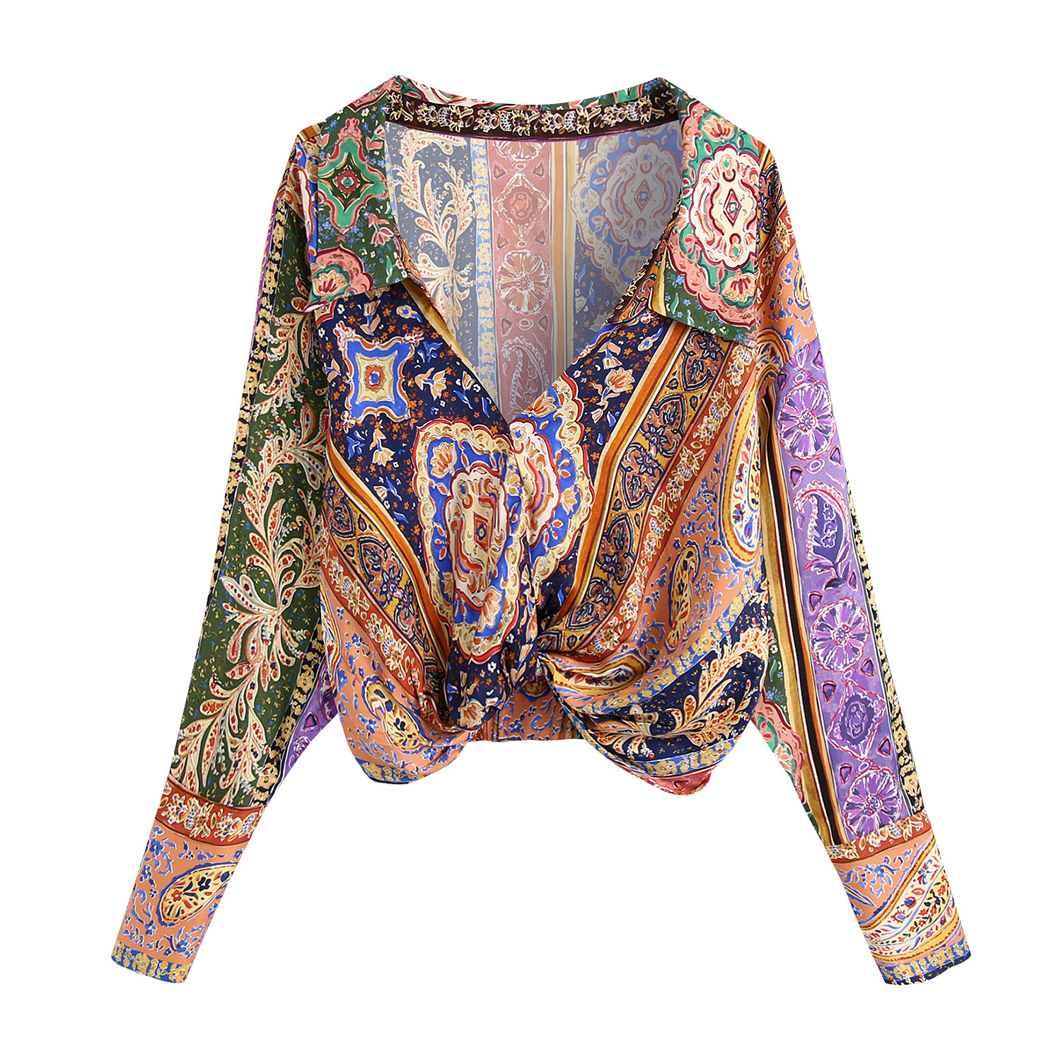 Robe-moulante-manches-longues-pour-femmes-tenue-de-soir-e-sexy-chic-col-en-v-printemps