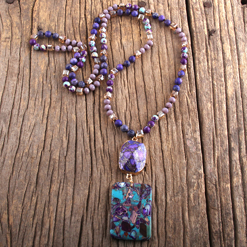 Bijoux-boh-me-mode-RH-pierres-naturelles-cristal-pierre-nou-e-pierre-Semi-pr-cieuse-Boho