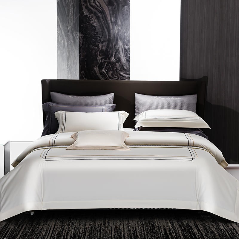 Housse-de-couette-en-coton-gyptien-1000TC-ensemble-de-literie-drap-taies-d-oreiller-broderie-Chic
