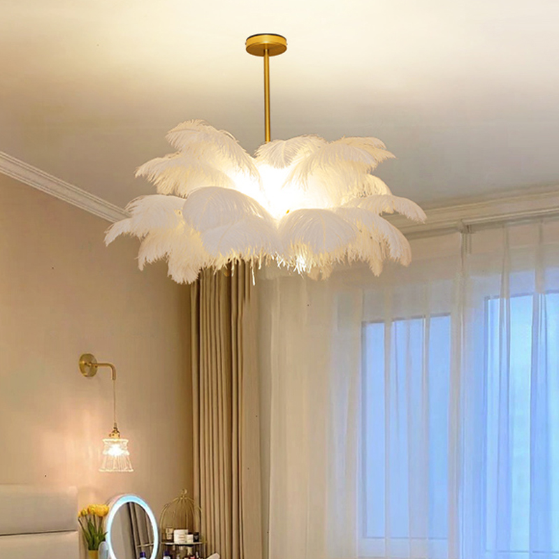 Lampe-plumes-d-autruche-nordique-lampes-suspendues-Led-salon-d-cor-la-maison-chambre-clairage-int