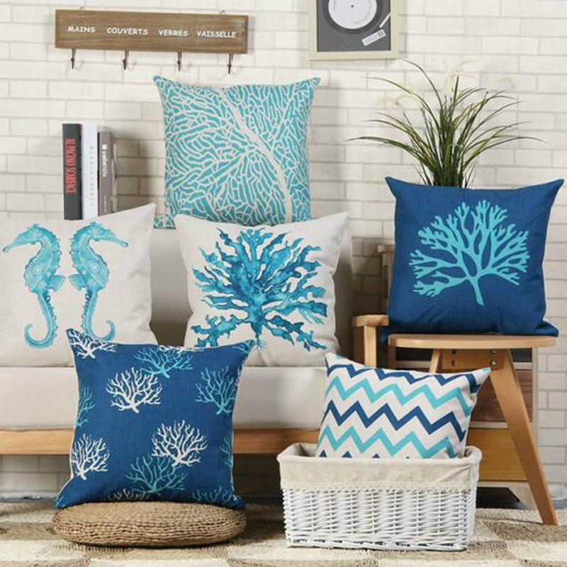 Housse-de-coussin-personnalis-e-de-Style-oc-an-taie-d-oreiller-impression-num-rique-d
