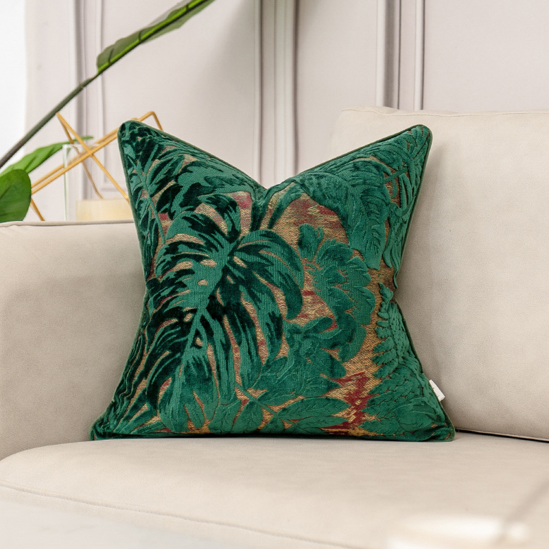 Housse-de-coussin-en-velours-vert-sarcelle-Patchwork-de-luxe-taie-d-oreiller-d-corative-moderne