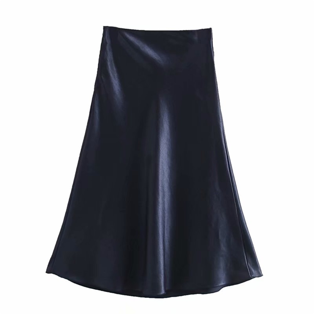 Ensemble-jupe-longue-en-Satin-col-oscillant-court-et-taille-haute-pour-femme-nouveaut-nouveaut-printemps