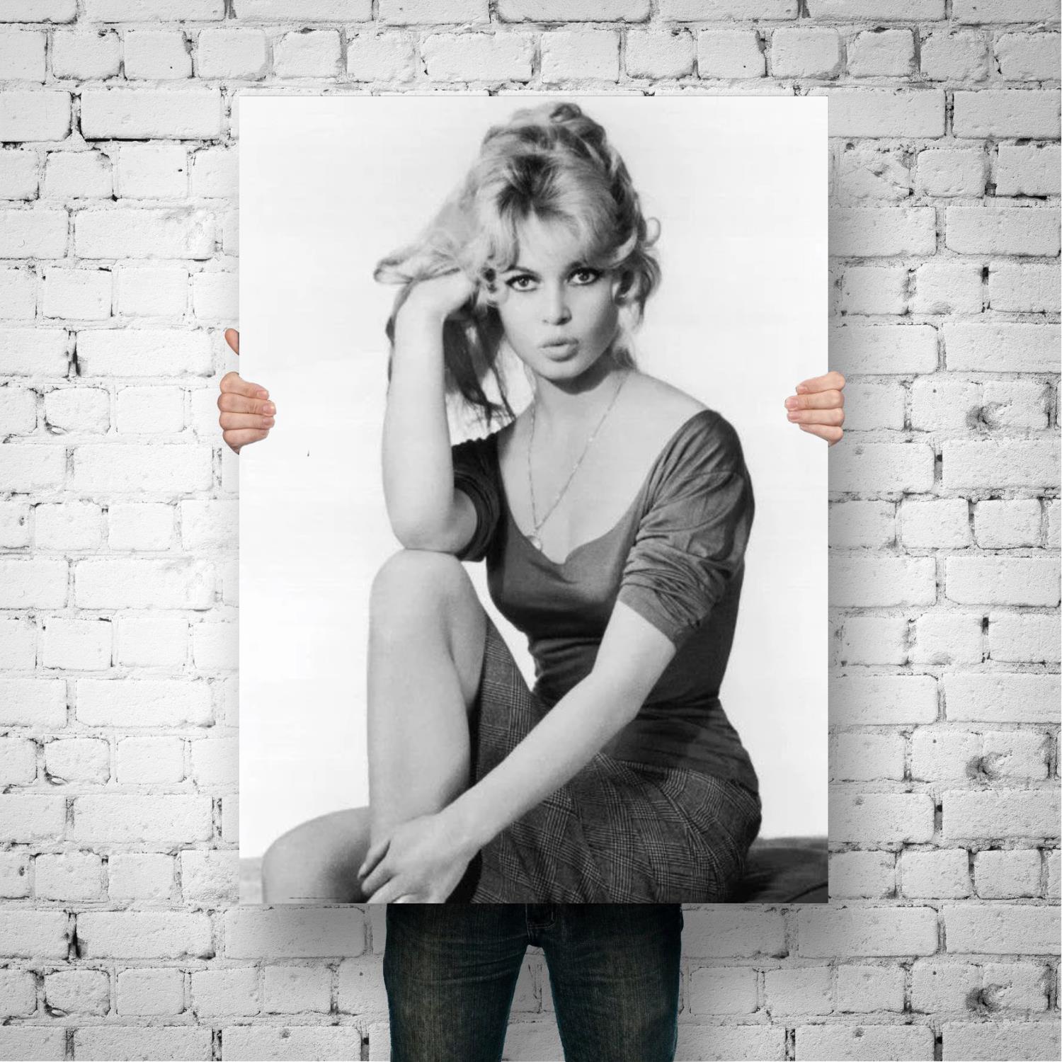 Bridget-Bardot-Actor-Producer-Canvas-Posters-Wall-Art-Poster-Modern-Decoration-Family-Bedroom-Decor-btGift-24x36