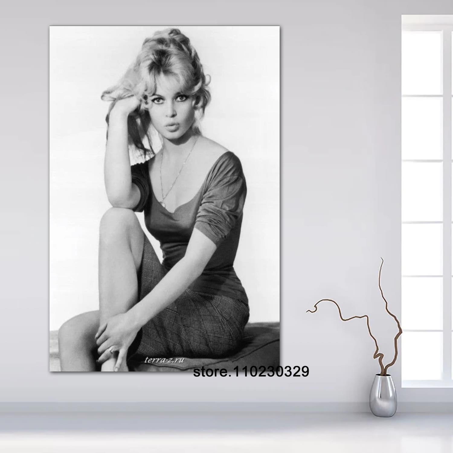 Bridget-Bardot-Actor-Producer-Canvas-Posters-Wall-Art-Poster-Modern-Decoration-Family-Bedroom-Decor-btGift-24x36