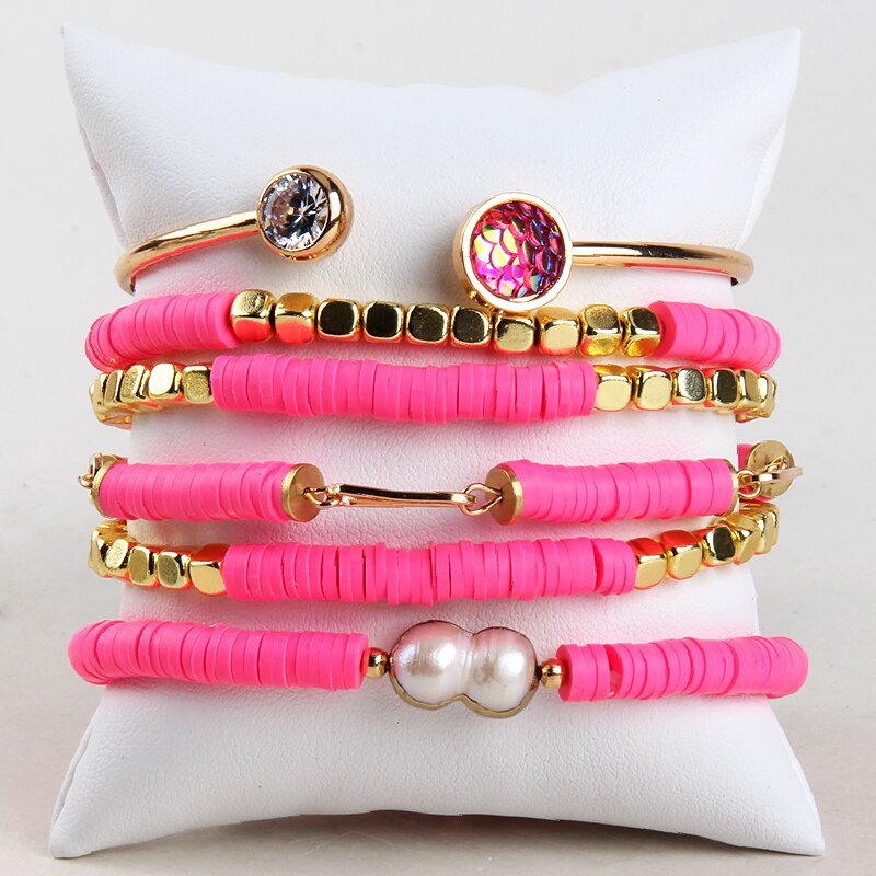 RH-Fashion-Ensemble-de-bracelets-breloques-en-argile-polym-re-perl-e-pour-femme-bijoux-boh