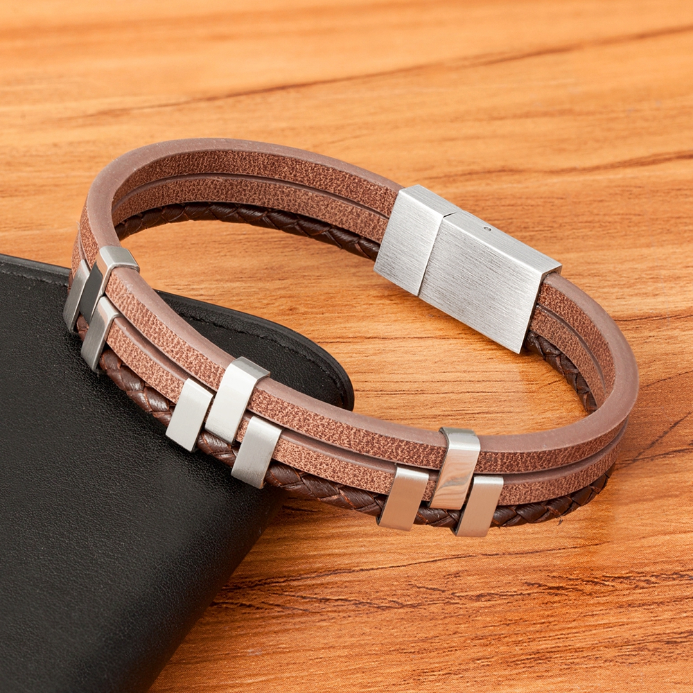 XQNI-Bracelet-en-cuir-pour-homme-accessoires-de-couture-trois-couches-en-acier-inoxydable-Design-avanc