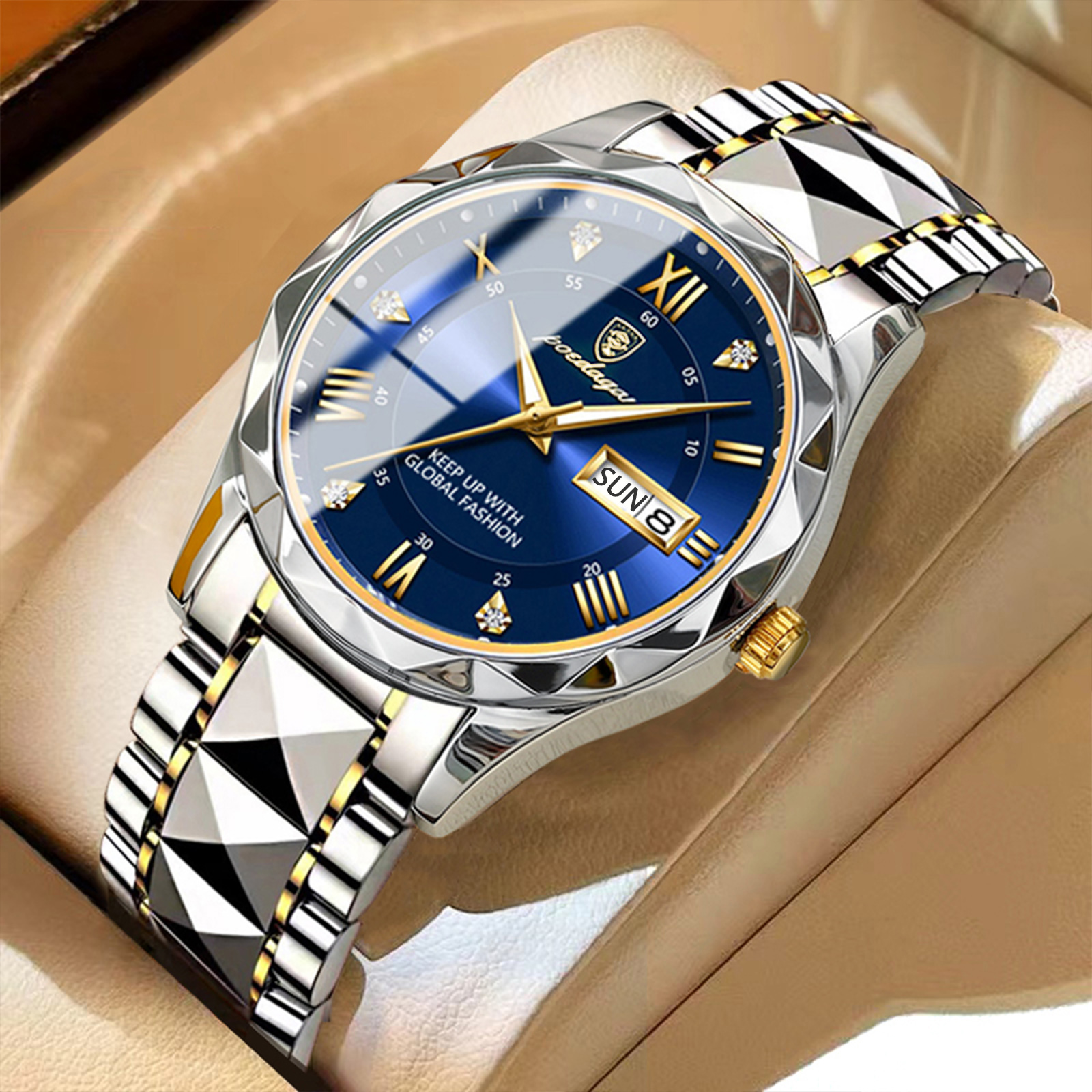 POEDAGAR-Montre-bracelet-de-luxe-en-acier-inoxydable-pour-homme-tanche-Shoous-date-semaine-quartz-marque