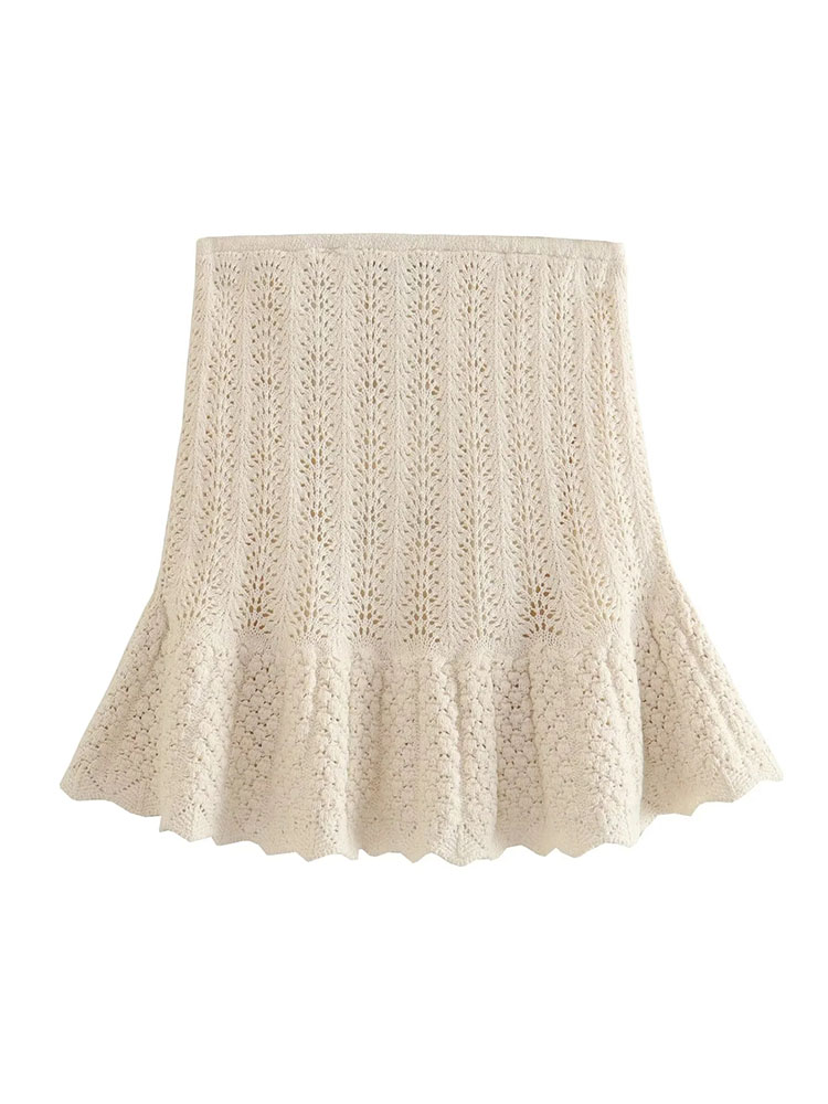 TRAF-Ensemble-2-Pi-ces-pour-Femme-Haut-Court-en-Fibre-Fine-Mini-Jupe-Volants-Y2K