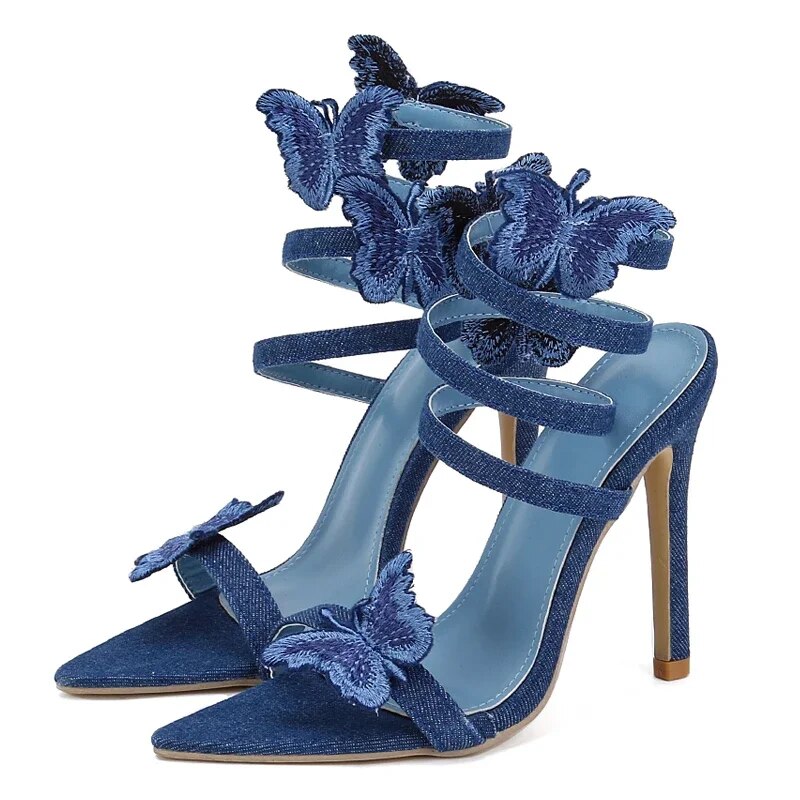 Eilyken-Sandales-talons-fins-pour-femme-chaussures-en-denim-sexy-n-ud-papillon-ajour-es-lani