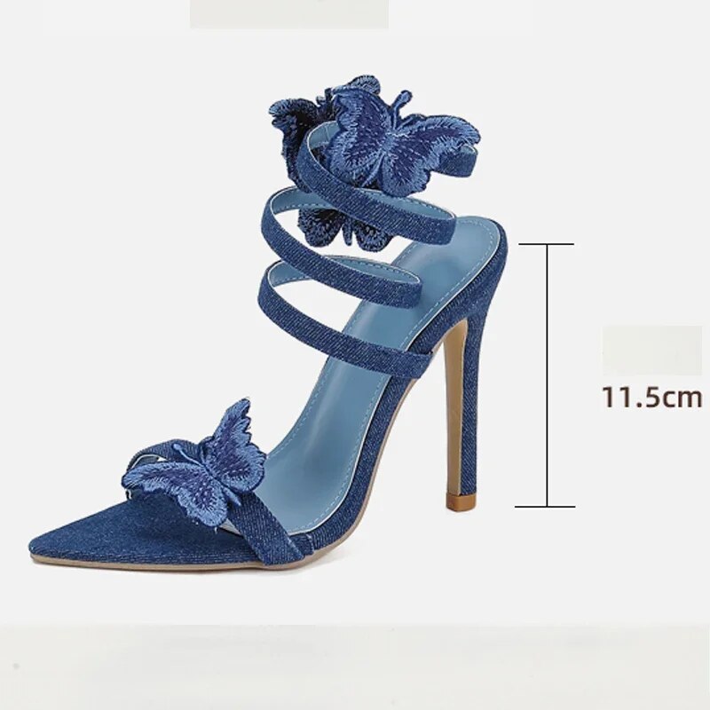 Eilyken-Sandales-talons-fins-pour-femme-chaussures-en-denim-sexy-n-ud-papillon-ajour-es-lani