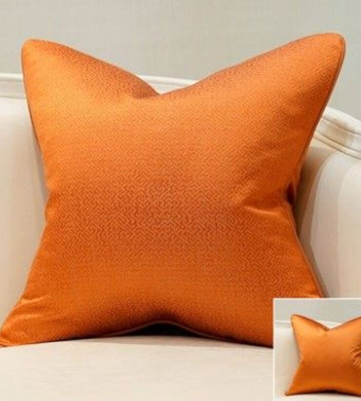 Oreiller-et-taie-d-almofadas-couleur-orange-Housse-de-coussin-mod-le-r-tro-design-moderne