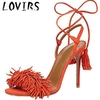 Lovirs-femmes-talon-haut-bout-ouvert-sandales-liens-de-cheville-frang-daim-sangle-crois-e-lacets