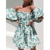 Robe-Sexy-manches-bouffantes-pour-femmes-col-unique-paules-d-nud-es-dos-nu-mode-d