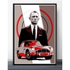 Bond-James-007-peinture-sur-toile-affiches-et-imprim-s-d-coration-murale-tableau-d-art