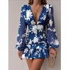 Mini-robe-Sexy-manches-longues-pour-femmes-col-en-V-profond-Slim-soir-e-bo-te