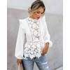 Chemisier-en-dentelle-florale-pour-femmes-l-gant-style-Boho-manches-longues-blanc-volants-ajour-chemise