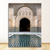 Peinture-sur-toile-avec-arche-marocaine-et-ancienne-porte-affiche-d-art-mural-islamique
