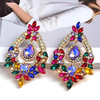 Boucles-d-Oreilles-Longues-en-M-tal-et-Cristal-Color-pour-Femme-Strass-de-Haute-Qualit