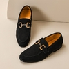 Hommes-Beige-Daim-Mocassins-Occasionnels-Chaussures-Noir-Respirant-Slip-On-Troupeau-Hommes-Chaussures-Habill-es-Zapatos