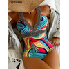 Vigoashely-maillot-de-bain-une-pi-ce-imprim-bretelles-Sexy-Push-UP-Monokini-dos-nu-ajour