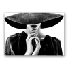 Tableau-en-toile-noir-et-blanc-minimaliste-avec-chapeau-pour-femme-affiches-murales-pour-d-coration