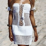 Robe-pour-femmes-Bandage-ajour-e-ajour-e-Crochet-couverture-pour-les-maillots-de-bain-style