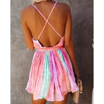 Robe-de-plage-ample-multicolore-sans-manches-grande-taille-Cover-Up-pour-les-maillots-de-bain