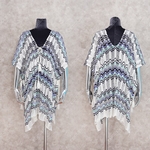 Robe-de-Plage-Crochet-grande-taille-Cover-up-Sarong-Kaftan-tunique-de-Plage-par-o-pour