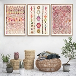 Affiches-et-imprim-s-pour-tapis-marocain-rose-d-cor-de-maison-clectique-peinture-sur-toile