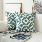 Housse-de-coussin-carr-e-brod-e-d-coration-de-la-maison-en-coton-gris-bleu