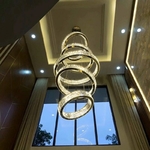 Plafonnier-LED-suspendu-en-cristal-avec-t-l-commande-grand-anneau-moderne-de-luxe-clairage-d