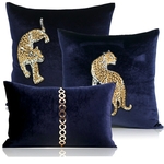 Taie-d-oreiller-de-luxe-marron-bleu-noir-motif-l-opard-housse-de-coussin-lombaire-pour