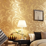 Papier-peint-3D-intiss-avec-motif-de-fleurs-tapisserie-d-corative-pour-mur-de-chambre-coucher