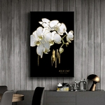 Affiche-de-fleurs-noires-et-blanches-toile-de-luxe-imprim-e-or-d-coration-murale-moderne