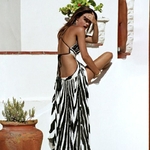 Oshoplive-robe-longue-imprim-e-bandes-dos-nu-Maxi-Sexy-tenue-de-f-te-de-vacances