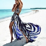 Oshoplive-robe-longue-imprim-e-bandes-dos-nu-Maxi-Sexy-tenue-de-f-te-de-vacances