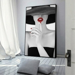 Affiche-murale-avec-l-vres-rouges-pour-femme-maquillage-moderne-impression-murale-pour-chambre-coucher-pour