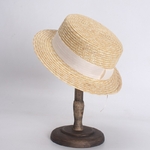Chapeau-de-paille-plat-classique-pour-femmes-Protection-contre-les-UV-chapeau-de-plage-pour-les
