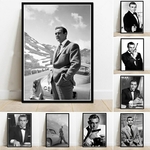 James-Bond-007-affiche-imprim-e-de-Sean-Connery-toile-d-art-de-film-classique-peinture