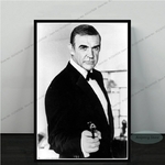 James-Bond-007-affiche-imprim-e-de-Sean-Connery-toile-d-art-de-film-classique-peinture