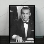 James-Bond-007-affiche-imprim-e-de-Sean-Connery-toile-d-art-de-film-classique-peinture