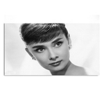 Affiches-et-imprim-s-de-Star-de-film-Audrey-Hepburn-toile-d-art-murale-en-noir
