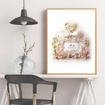 Affiches-et-imprim-s-de-bouteilles-de-fleurs-de-parfum-Blush-rose-la-mode-d-cor