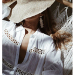 Robe-de-plage-en-dentelle-Crochet-couleur-unie-Cover-up-Sexy-Long-t-robe-d-t