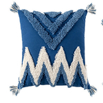 Taie-d-oreiller-en-coton-tuft-bleu-Style-Boho-marocain-housse-de-coussin-longue-30x50-45x45cm