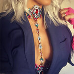 Collier-de-luxe-pour-femmes-taille-du-ventre-bijoux-pour-le-corps-strass-en-cristal-fleur