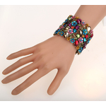 Yacq-Bracelet-large-extensible-fleurs-pour-femmes-manchette-d-t-mignonne-mode-de-mariage-bijoux-de