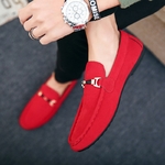 Mocassins-de-Styliste-pour-Homme-Chaussures-en-Cuir-Enfiler-D-contract-es-Rouges-Conduite-Souples-et
