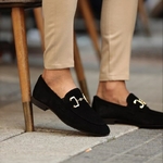 Hommes-Beige-Daim-Mocassins-Occasionnels-Chaussures-Noir-Respirant-Slip-On-Troupeau-Hommes-Chaussures-Habill-es-Zapatos